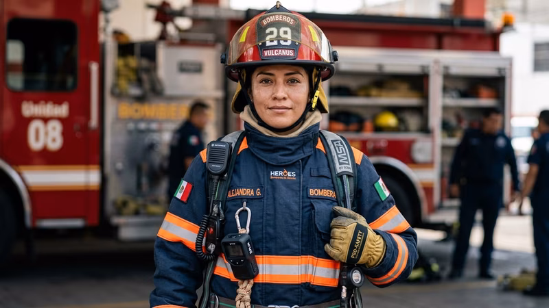 Brigada de emergencia industrial con extintor en planta — capacitación uso método PASS