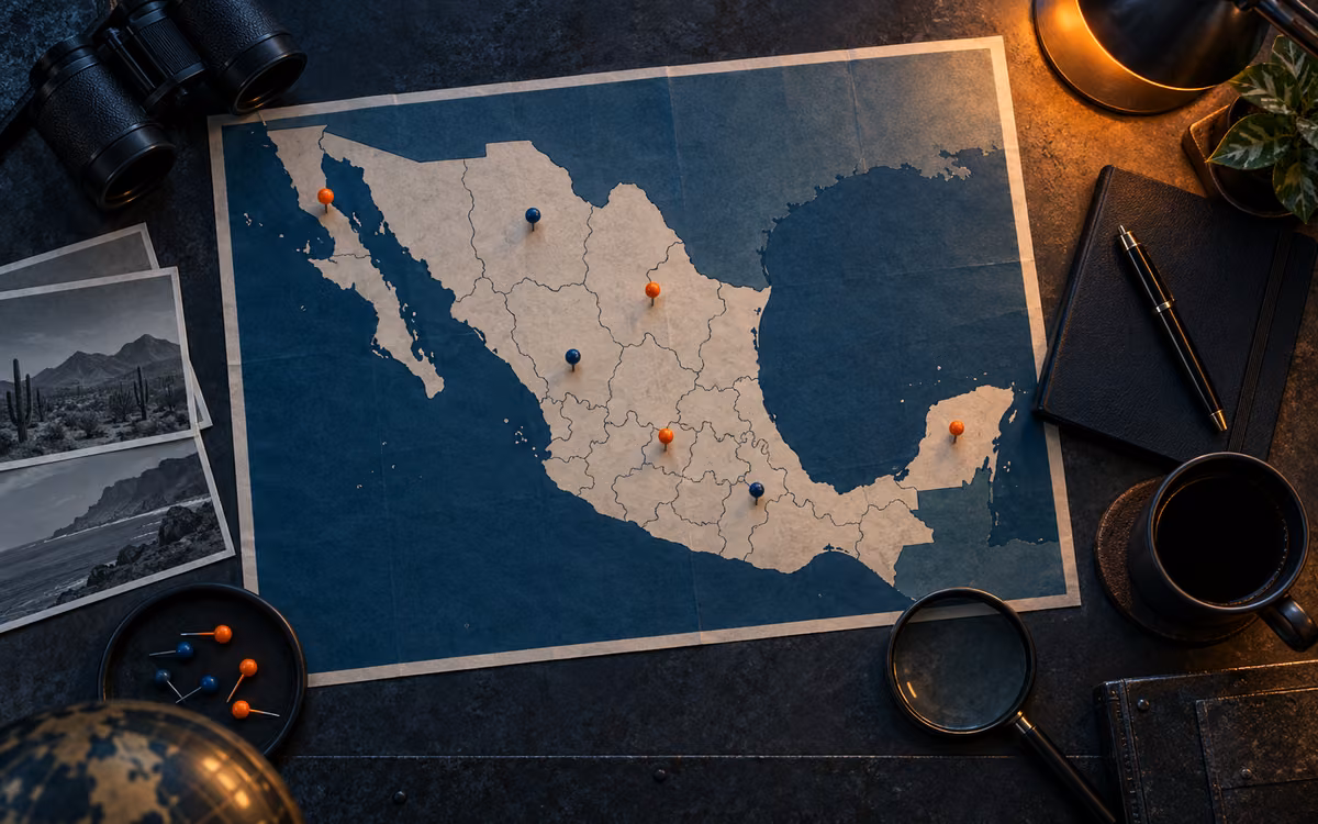 Mapa de México para consultar empresas por estado