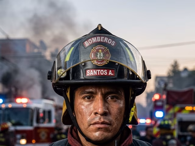 Bombero con equipo completo NFPA certificado — FIREFIGHTERS MX distribuidores México