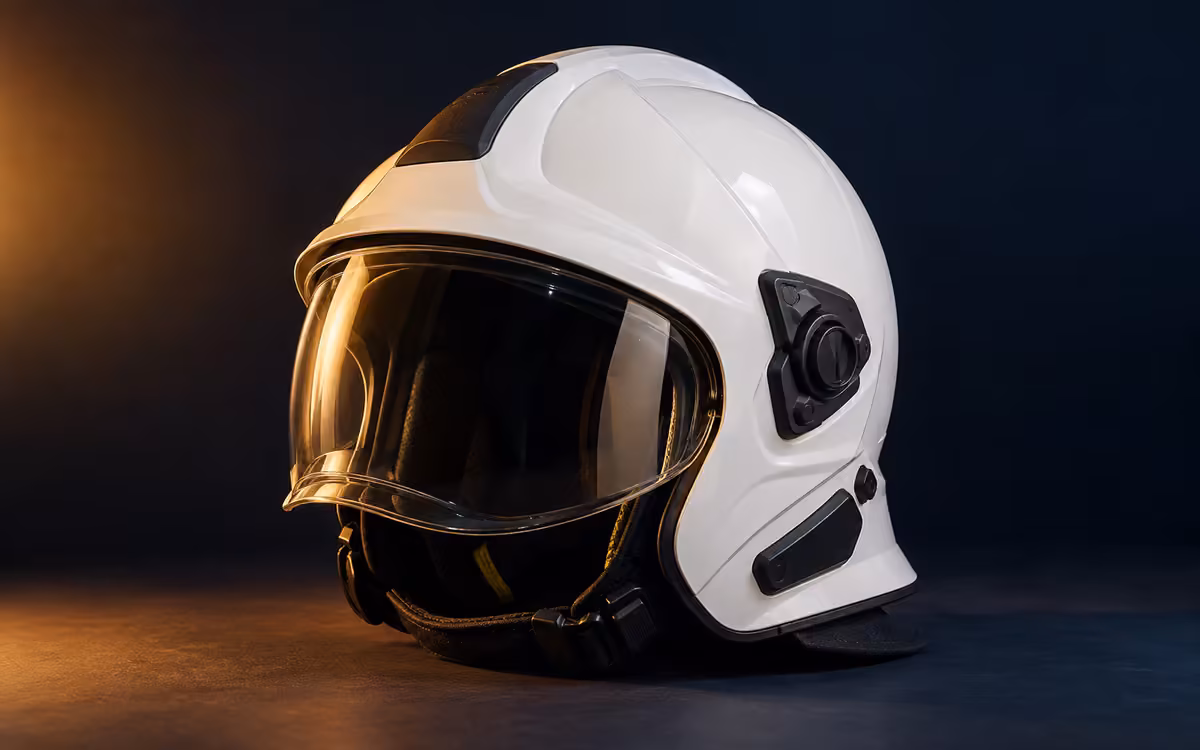 Imagen de referencia de casco de bombero