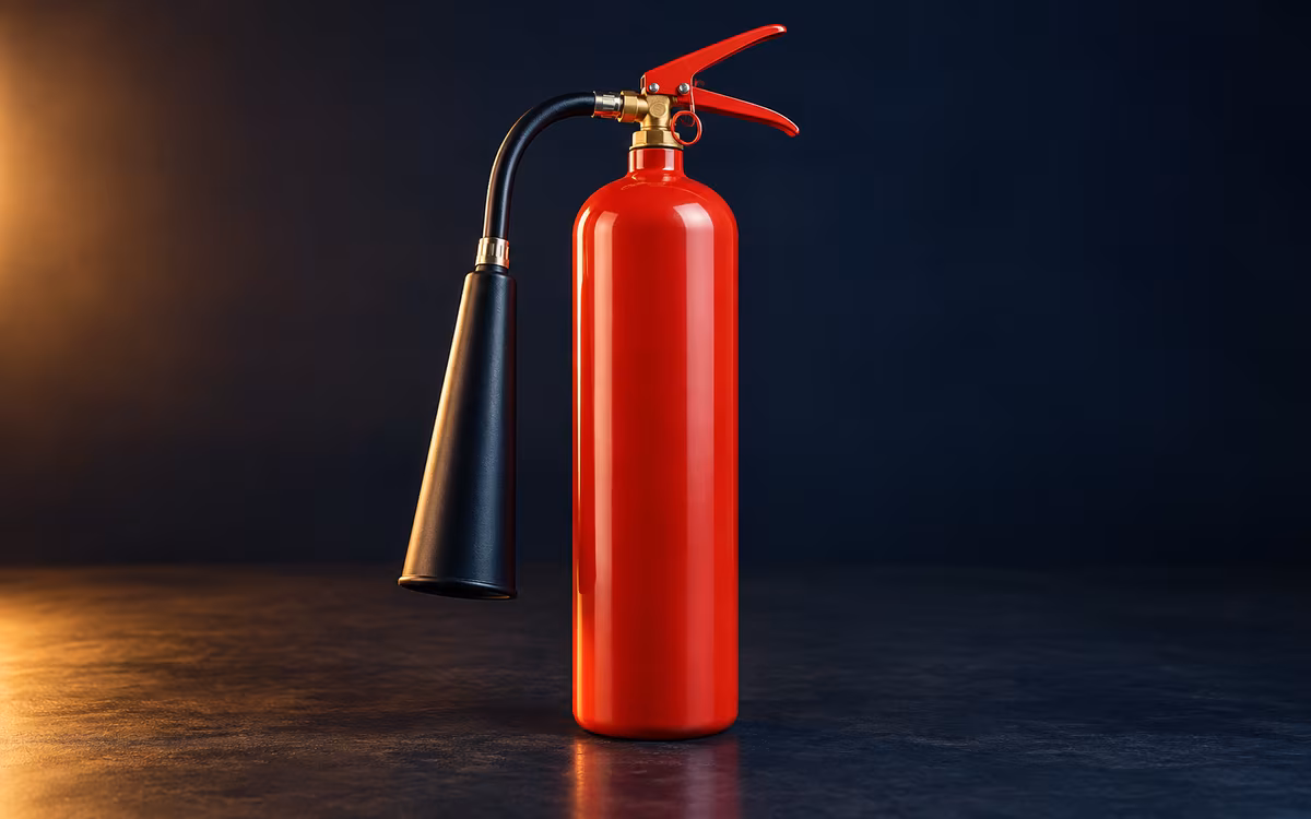 Extintor CO₂ 2.3 kg Clase BC — CO2 NOM-102-STPS-1994 · NFPA 10