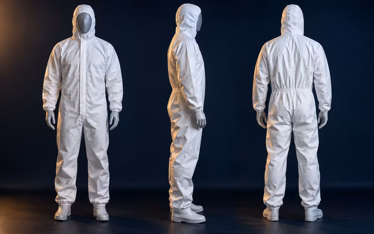 Traje DuPont Tychem 2000 — Nivel C para salpicadura ligera — DuPont Tychem 